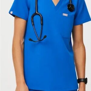 Figs Women's Royal Blue Scrub Set
